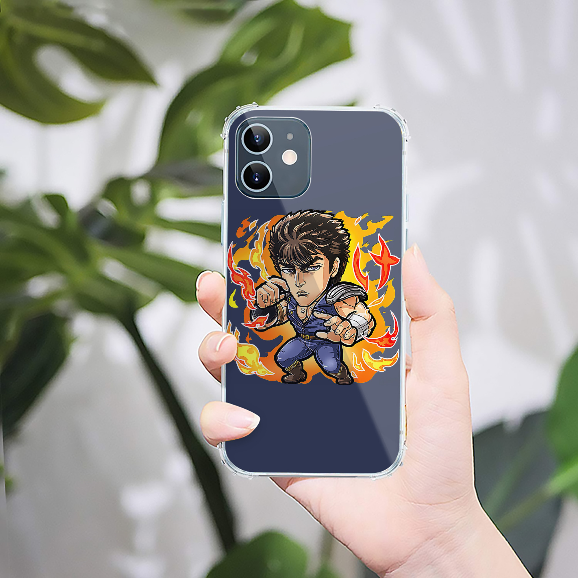 （画像用） 北斗の拳 Fist of the North Star 【iPhone 12シリーズ対応】透明スマホケース（クリアソフトケース）